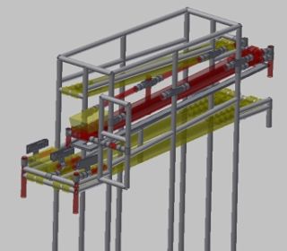 組立エリア向け、パイプラックも製作可能です。